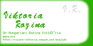 viktoria rozina business card